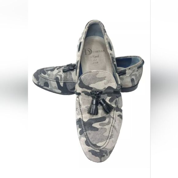DI MELLA NAPOLI Suede Loafers Men\'s Shoes Size 7.5 Camouflage main image 11